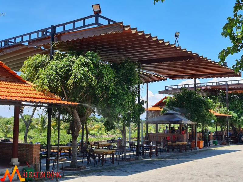 mái kéo che nắng mưa đẹp