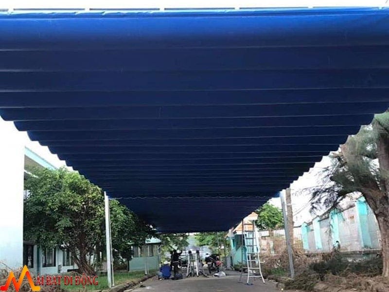 mái kéo che lượn sóng