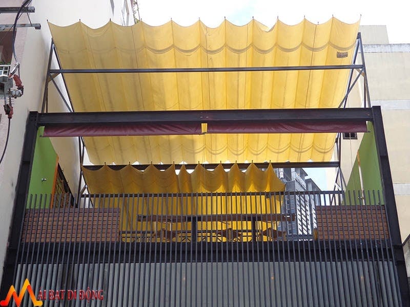 mái che sân thượng