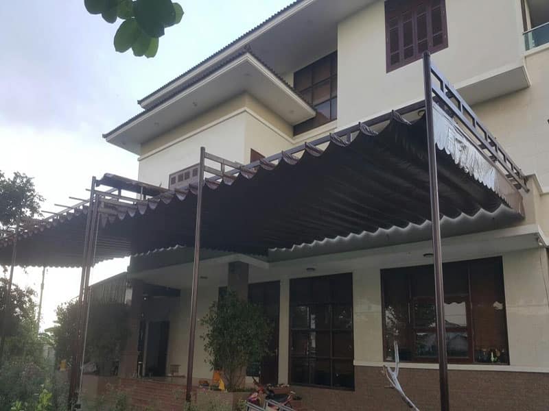 mái xếp di động