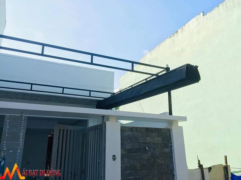 bạt mái xếp che nắng mưa