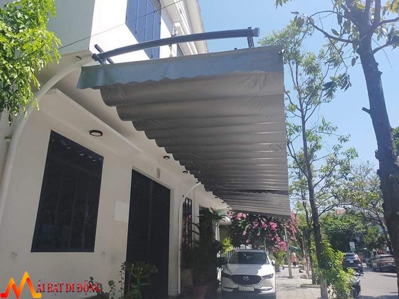 mái hiên xếp di động