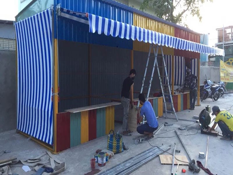 Mẫu thiết kế mái hiên di động