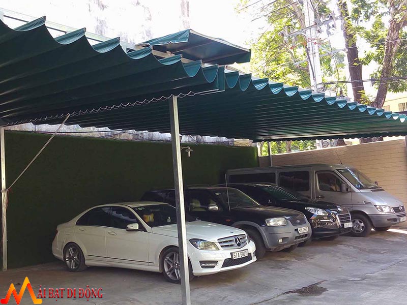 mái che xếp để xe ô tô