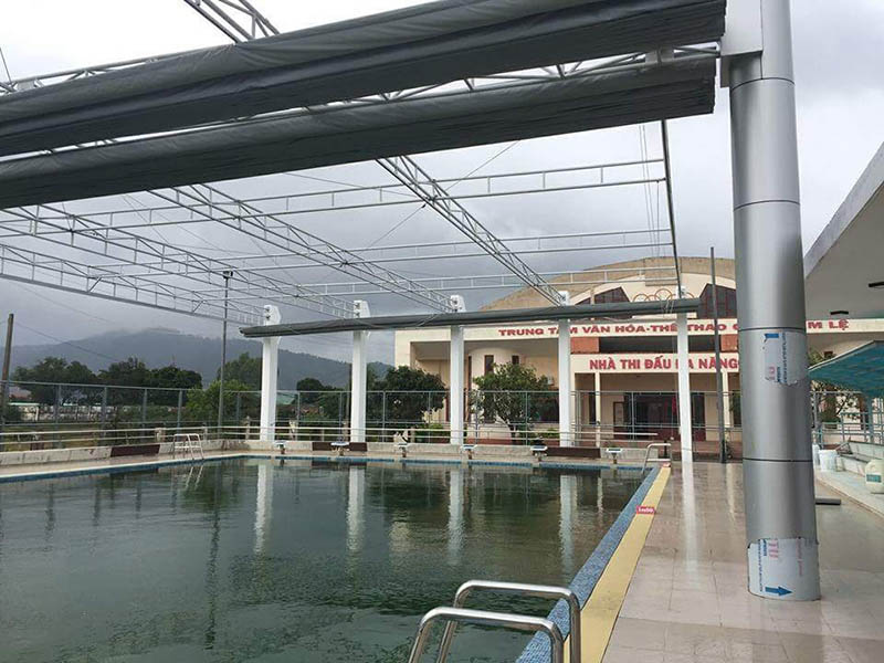 Mái che bê bơi nhà đa năng