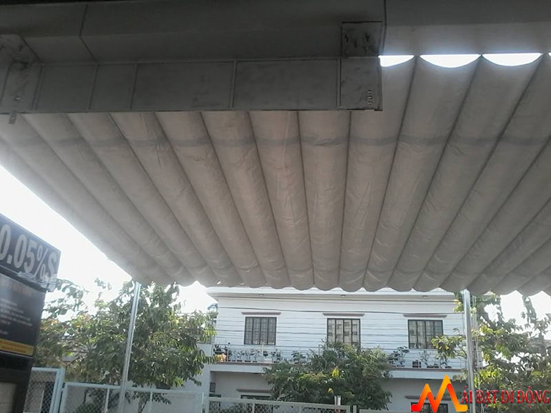 Lắp đặt mái xếp di động tại cây xăng Biên Hòa Đồng Nai