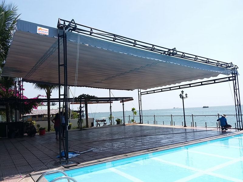 Mái xếp di động bãi biển Tiền Hải Thái Bình